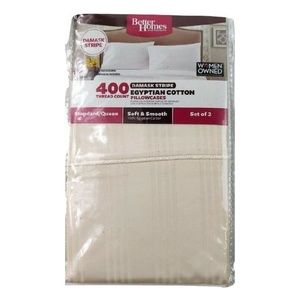 2 Pack NWT BHG 400 Egyptian Cotton Pillow Cases